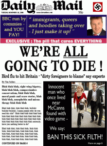 Daily Mail Front Page